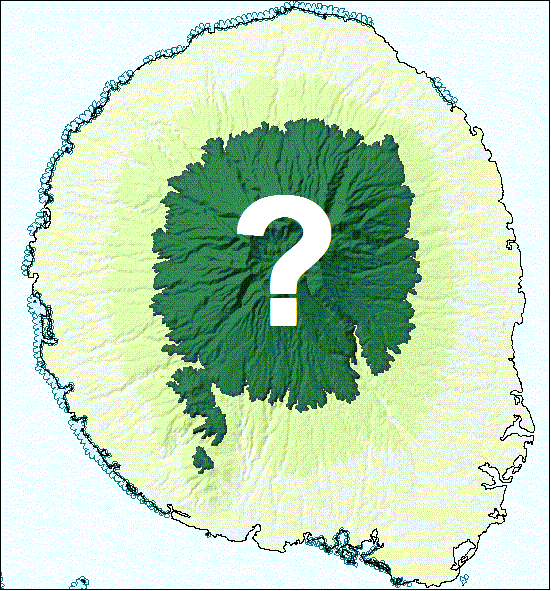 Tell us a name for the mountain protected area (marked in dark green) on Kolombangara Island